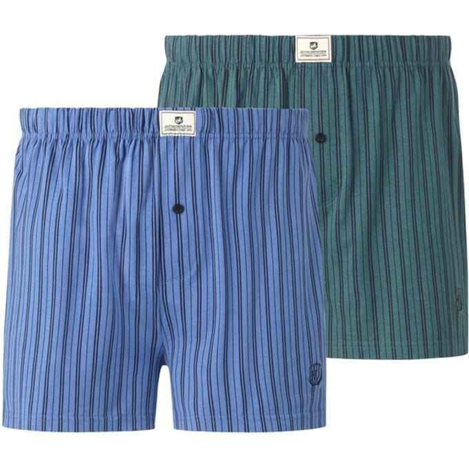 Jan Vanderstorm herren Boxershorts, Set Van 2 - 18 - koningsblauw - Plus Size