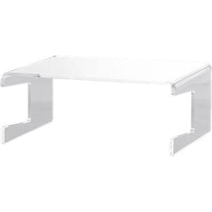 Monitorstandaard voor flatscreens, B 300 x D 230 x H 125 mm, acryl, transparant