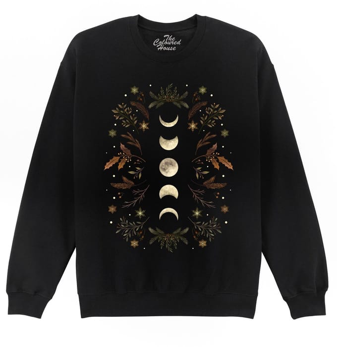 Moonlight Garden Winter The Coloured House Sweater S
