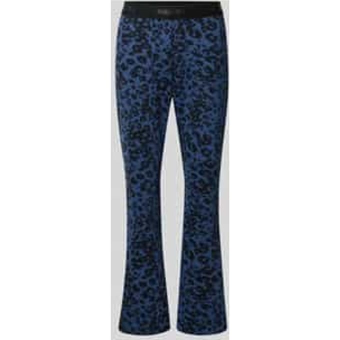 flared fit legging met all-over dierenprint
