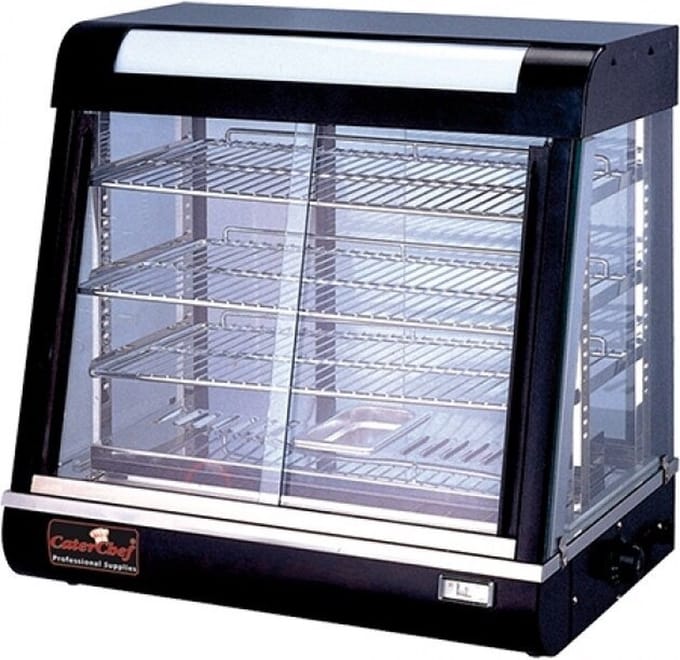 CaterChef warmhoudvitrine - 690x440x660 mm (bxdxh)
