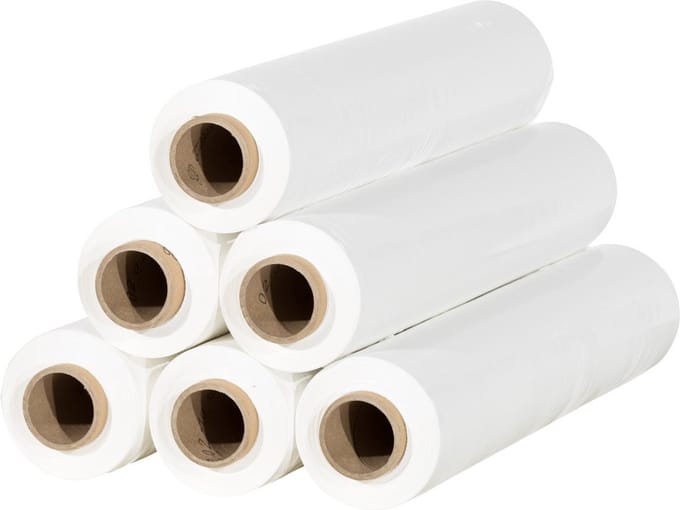 Handwikkelfolie 20 micron 50 cm x 300 meter wit