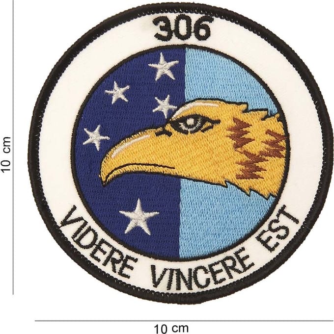 Embleem stof 306 videre vincere est