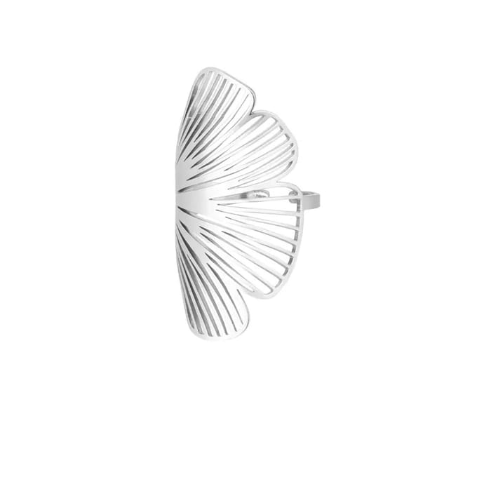 Sieraad & Zo van Mo | Ring Statement | Stainless Steel | Zilver kleurig | Onesize