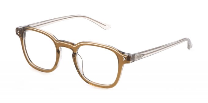 Lozza VL4295 Top marrone+grigio+fumo lucido 48/23/145 UNISEX Brilmonturen