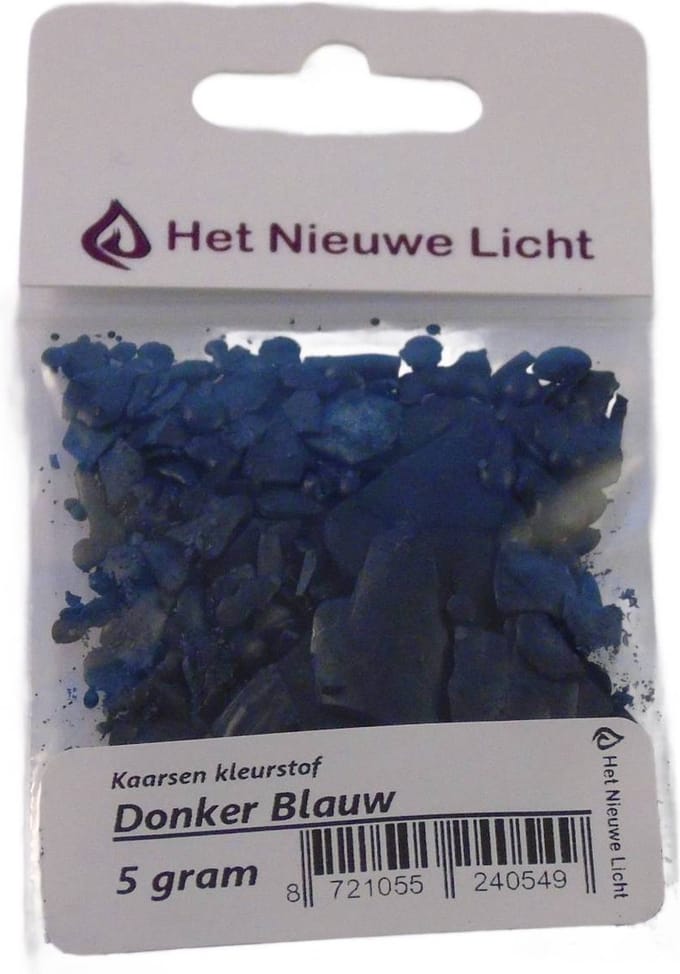 Het Nieuwe Licht ® - Kaarsen kleurstof - DONKER BLAUW - 5 gram