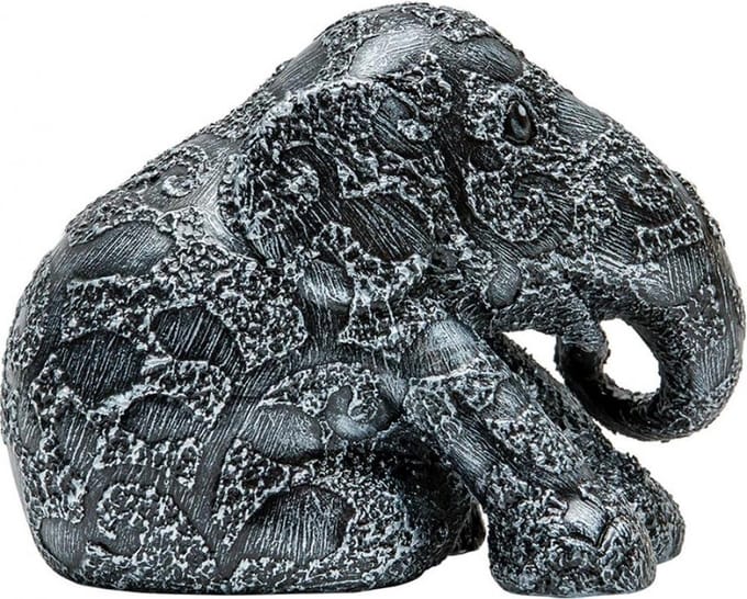 Elephant parade Silver Clover 20 cm Handgemaakt Olifantenstandbeeld
