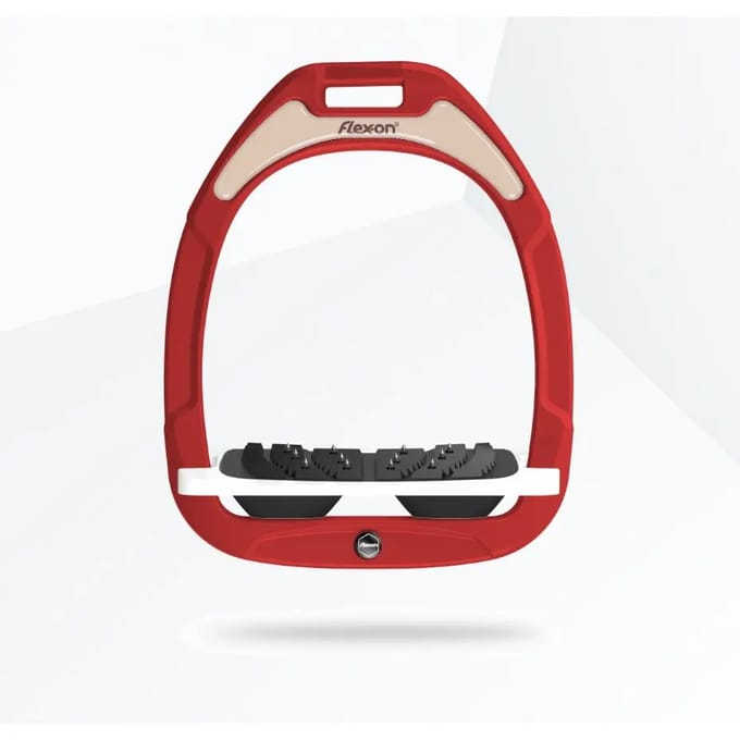 Ultra Grip Inclinatie Stirrup Bordeaux/Zwart/Oranje Flex-On Green Composite