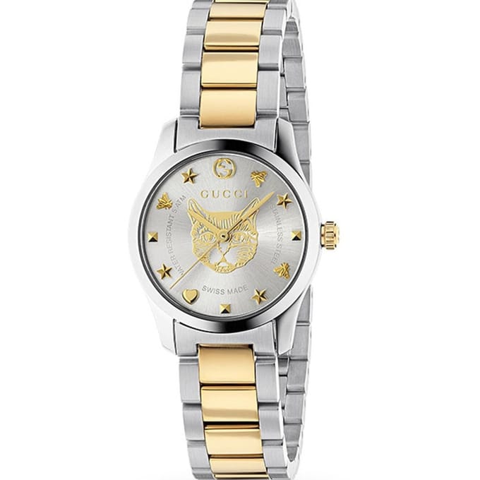 Gucci YA126596 Verguld Mystic Two-Tone dameshorloge