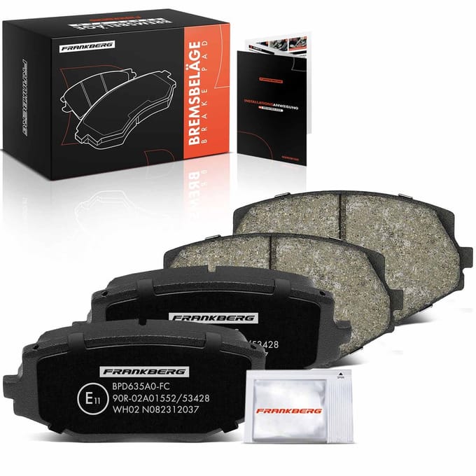 Frankberg 4x Remblokken Vooras voor Mazda MX-5 I II NA NB 16L 18L