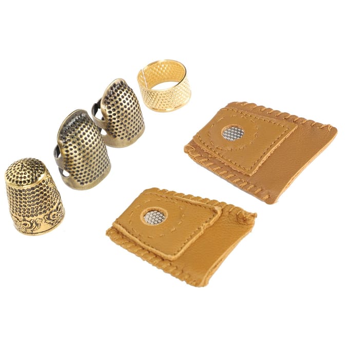 Naaithingetjes Kit Vinger DIY Handwerk Beschermer Borduuraccessoires beige