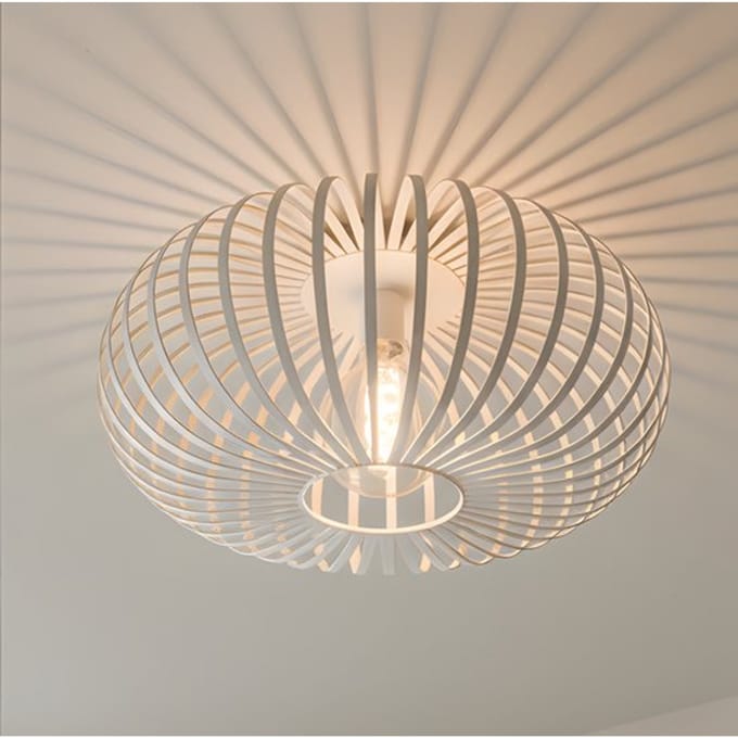 Nolt Plafondlamp Beige - Plafonniere E27 Lamp - Industrieel - Taupe - ⌀ 40cm