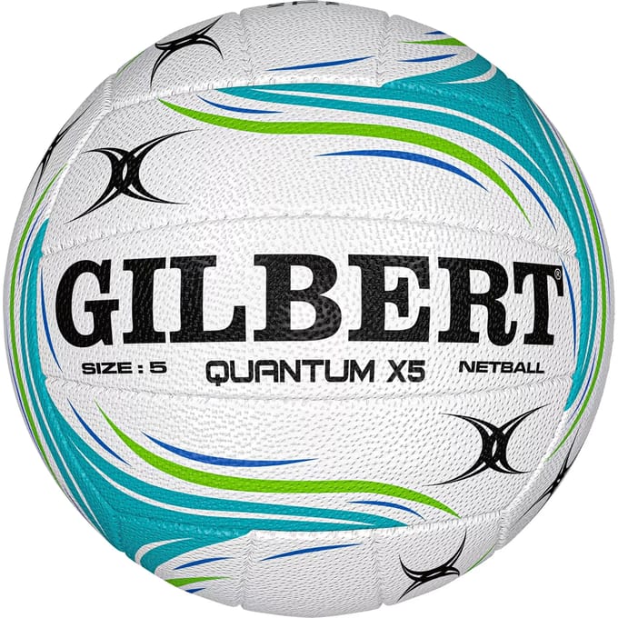 Gilbert Netball Quantum X5 Match Ball - Size 5 - Blauw