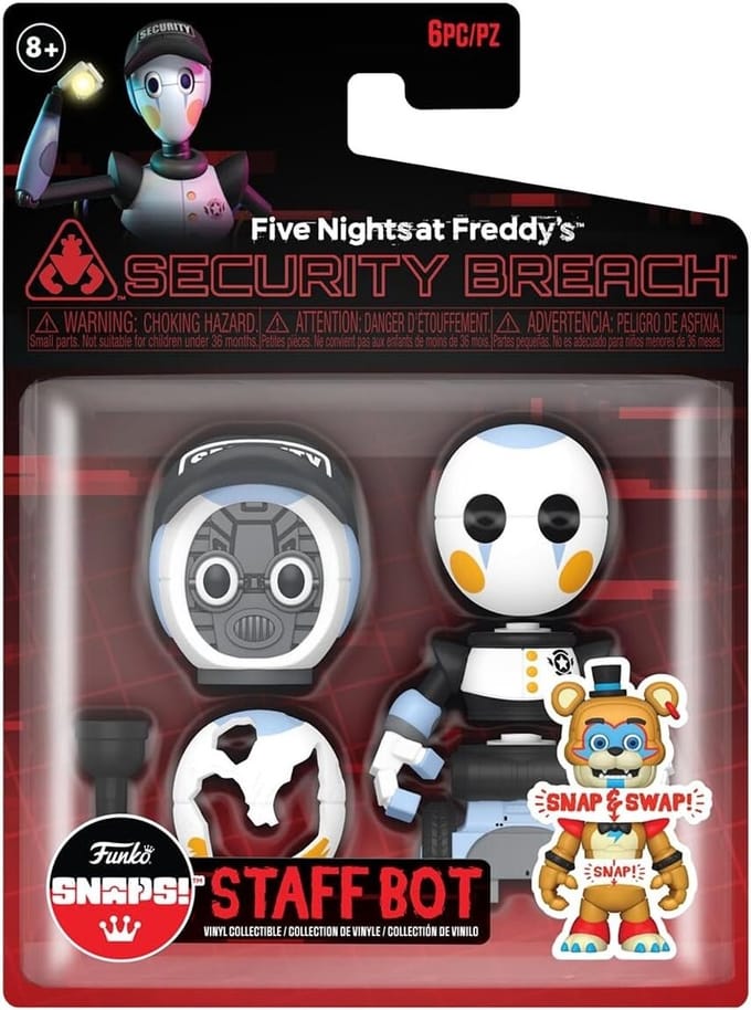 Funko Pop! Games: Action Figure FNAF - Security Staff Bot - Single Snap Pack