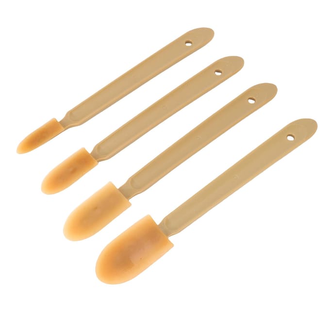 8 Stuks Voegkit Spatel Verdeelmes Herbruikbare PU Tips Voegkit Afwerkingsgereedschap 4 Maten voor beige