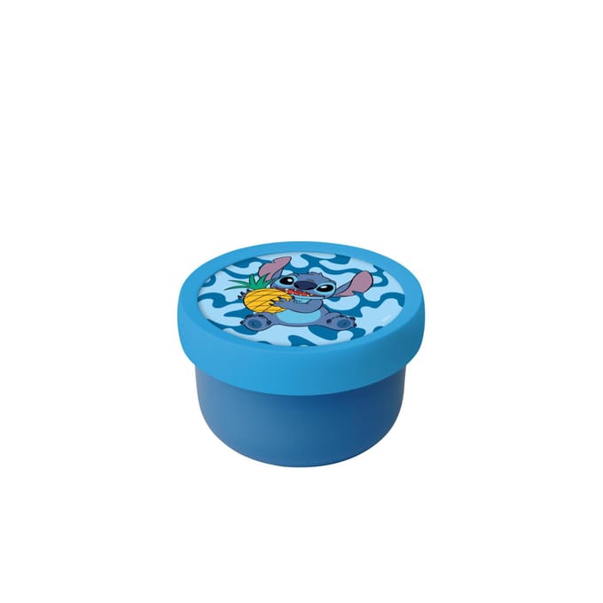 Mepal Fruitbox Campus - 300 ml - Inclusief fruitvorkje - Sluit goed af - Snackdoosje - Stitch