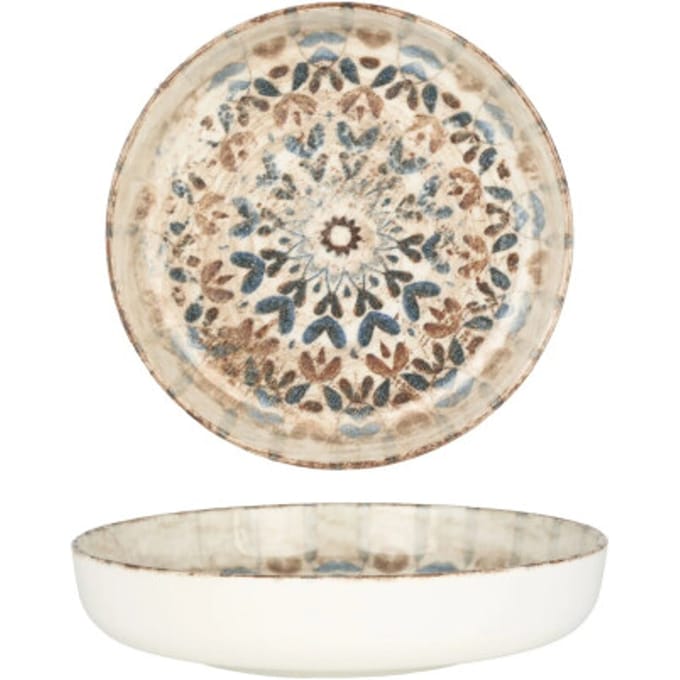 Rinart Diepbord - Aztec - Porselein - 19 cm (500cc) - set van 6