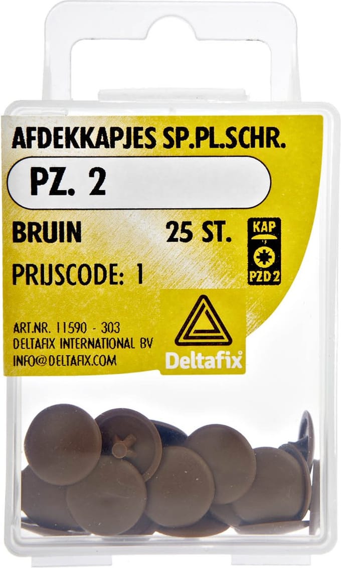 afdekkap schroef bruin