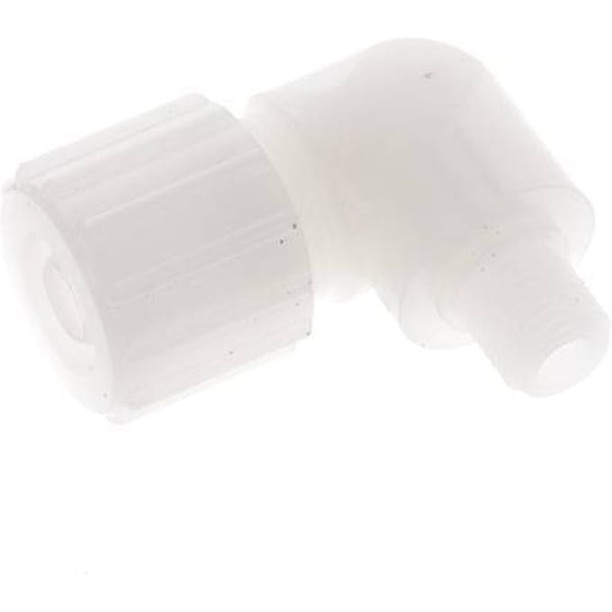 15x9mm & G1/4'' PVDF L-Vorm Knelfitting Buitendraad 10bar Kunststof en Polyamide