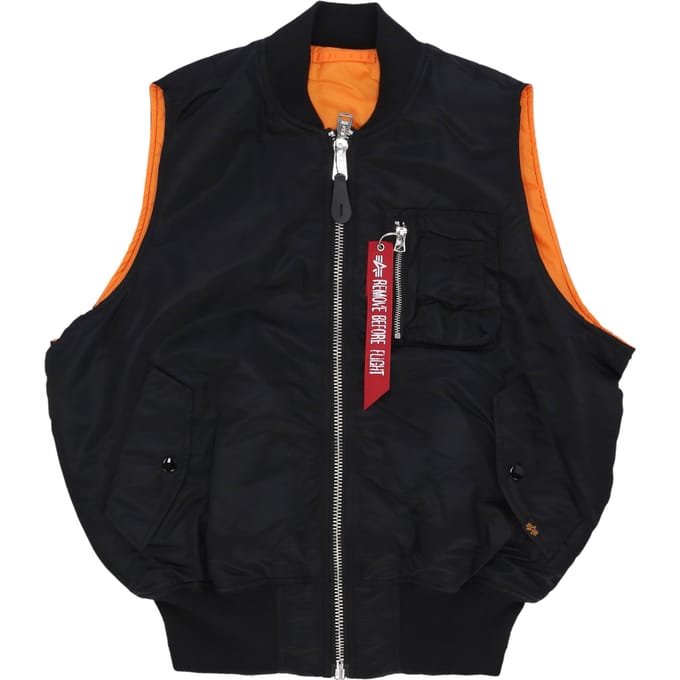 Man Ma-1 Vest zwart