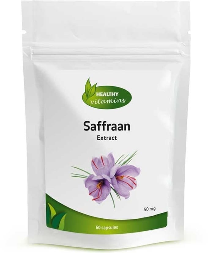 Healthy Vitamins Saffraan Extract - 60 Capsules - 50 mg