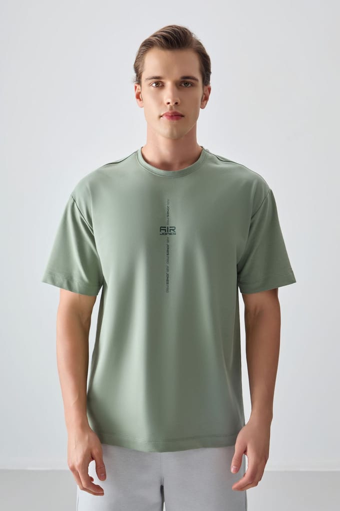 Oversized Geprinte Crew Neck T-shirt