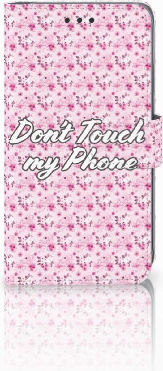 Apple iPhone Xr Portemonnee Hoesje Flowers Pink DTMP