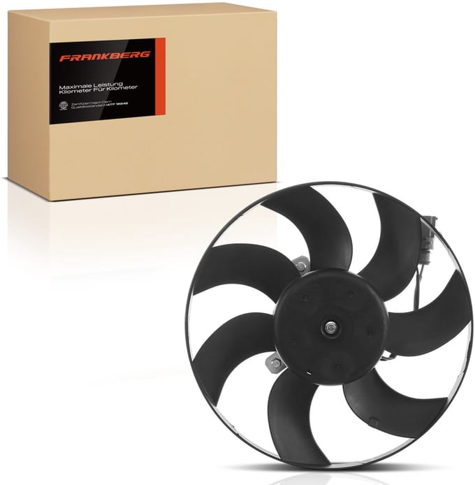 Frankberg 1x Motorradiator enkele ventilator