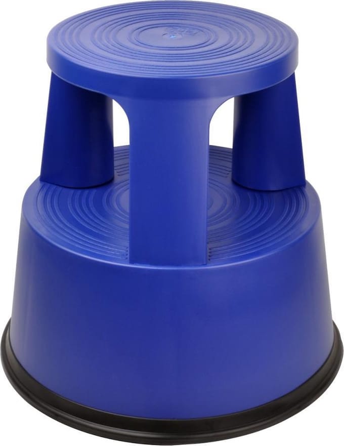 DESQ® opstapkruk - Blauw - Kunststof - Hoogte 42,6 cm