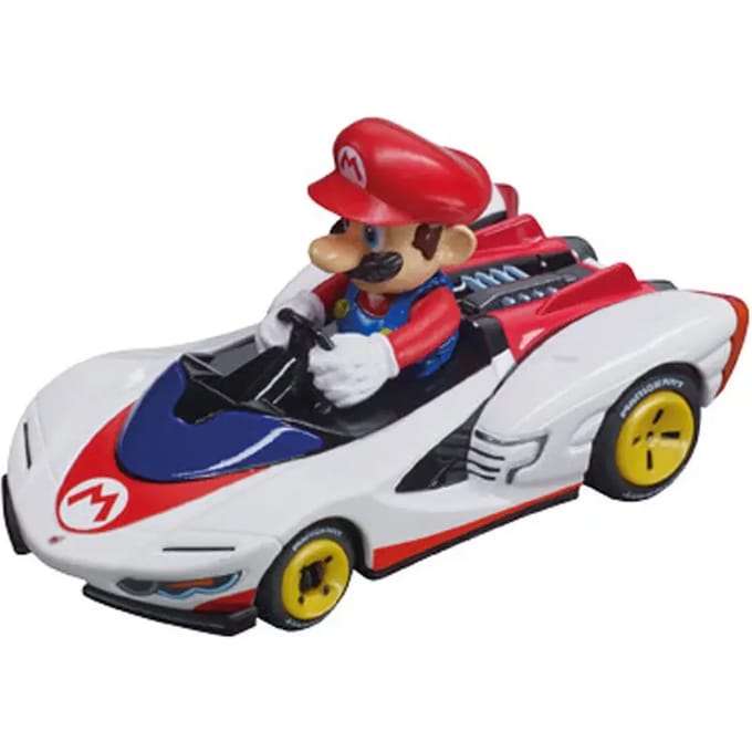 Carrera Speelgoedvoertuig Auto - P-S Mario Kart - P-Wing Twinpack - Mario - Yoshi - Pull Back Auto - Terugtrekauto - 1:43