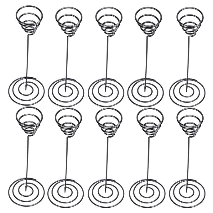 10 stuks tafelmodel plantenbak, modieuze luchtplantstandaard, containerdisplayrek black