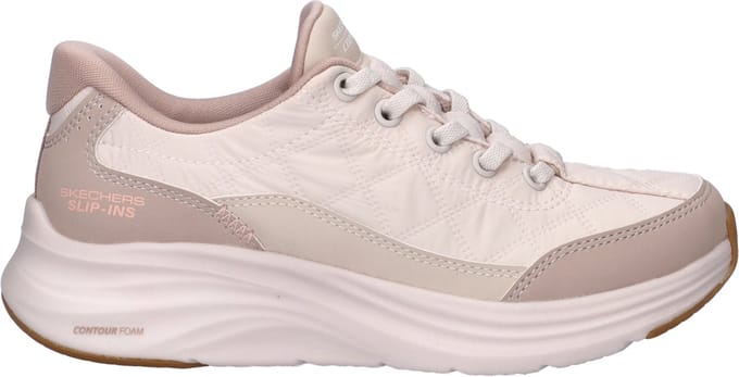 Skechers Hands Free Slip-Ins Contour meisjes sneaker - Natural - Maat 34