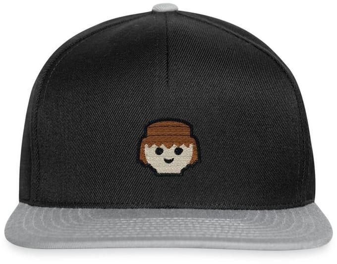 Playmobil Portret Figuur Borduurwerk Snapback cap