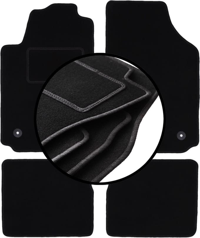 Complete set veloursmatten voor: Audi A2 hatchback (2000-2005)