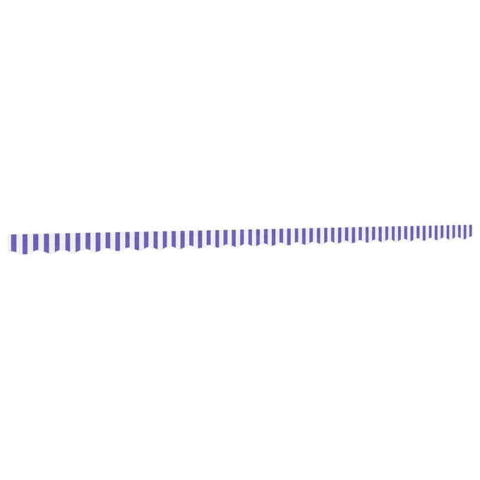 vidaXL - Vervangingsdoek - voor - luifelrok - gestreept - 600 - cm - blauw - en - wit