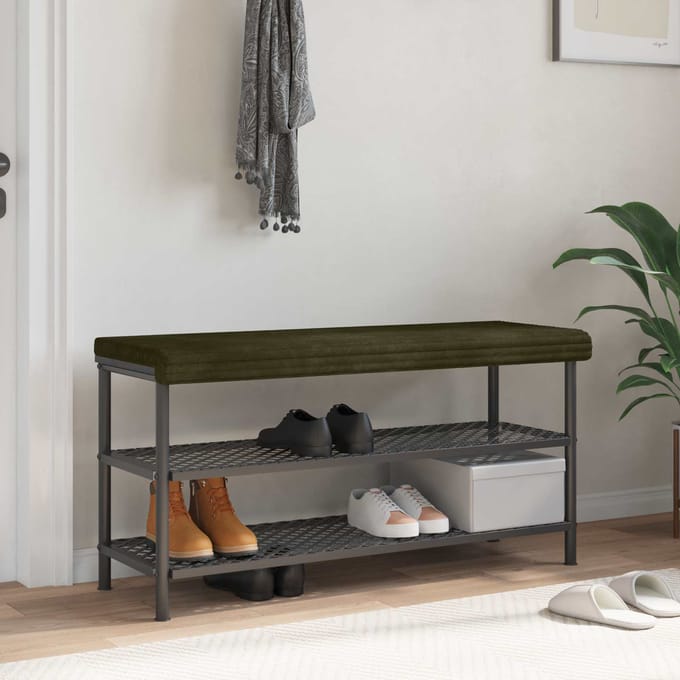 vidaXL - Bankkussen - Pluche - Corduroy - Groen - Diepte - 35 - cm