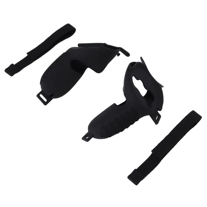 Couvre-poignée pour Oculus Quest 2 Silicone Anti-chute Manchon de poignée VR pour Accessoires Oculus Quest 2 Noir noir