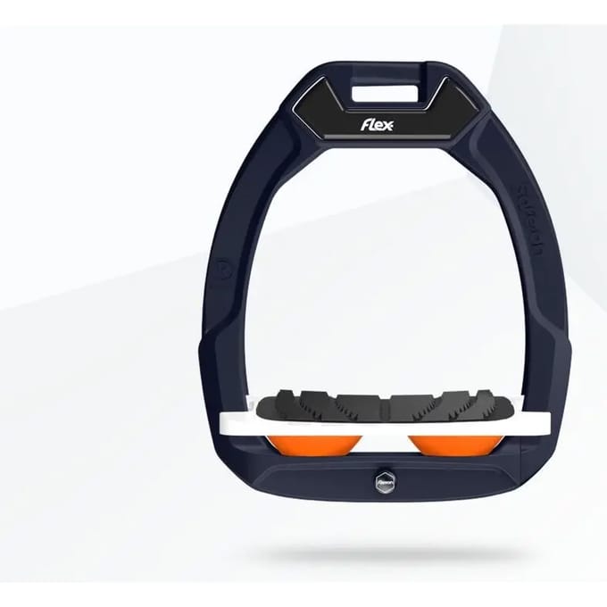 Veiligheidsstijgbeugels Rijstijl Incliné Grip Rood/Wit/Oranje Flex-On Safe-On