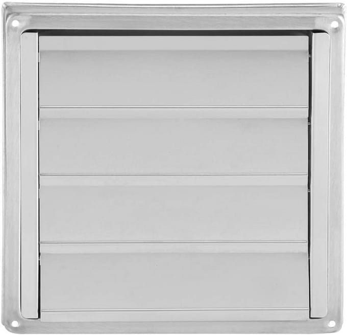 Rooster Wandventilatie Rondere Afdekking 100mm RVS Uitlaat