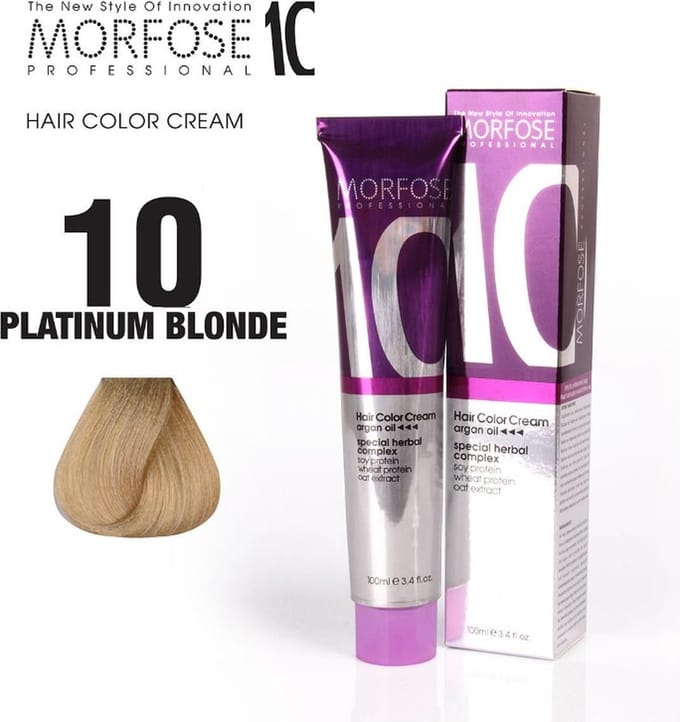 Morfose Color Cream Verf Haarverf 10 Platina Blond 100ml