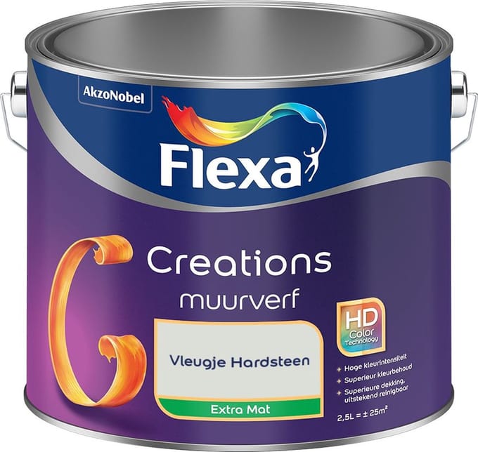 Flexa - Creations Muurverf Extra Mat - Vleugje Hardsteen - Mengverf - 2,5 L