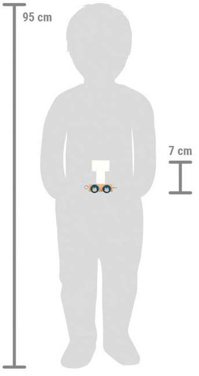Small Foot - Wooden Letter Train Polar - T