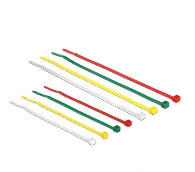 Tie-wraps 100 x 2,5mm + 200 x 3,6mm / diverse kleuren (200 stuks)