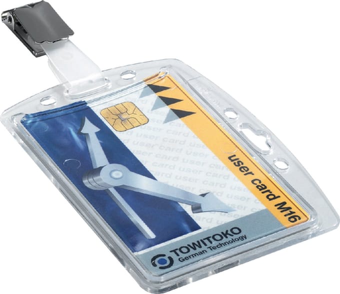 Veiligheidspashdr durable 8005 dicht clip 54x85mm | 25 stuks