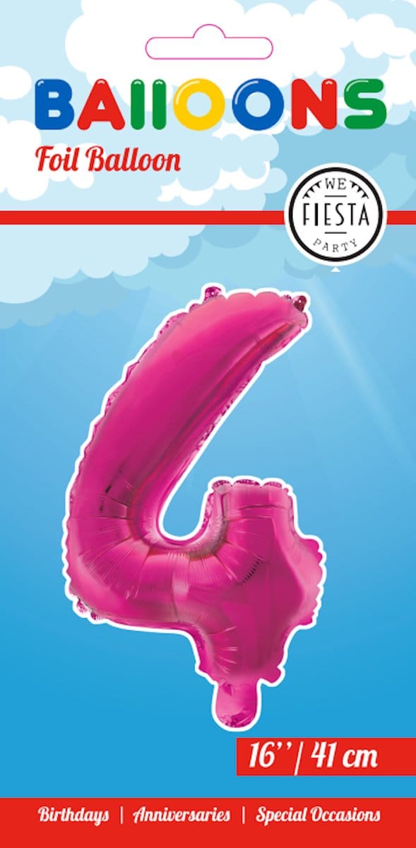 Folieballon 16" nmr. 4 - Roze