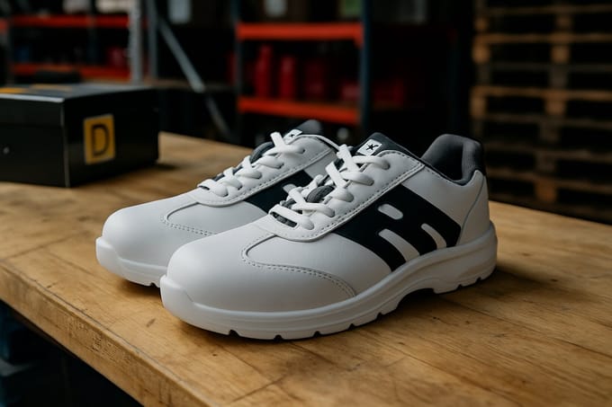 D-Force Aspen Veiligheidssneakers – S3 – Maat 44 – Wit/Zwart – Metaalvrij
