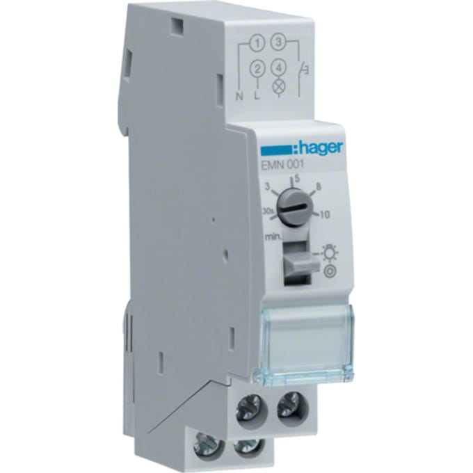 Hager EMN001 Trappenhuislichtautomaat DIN-rails 230 V
