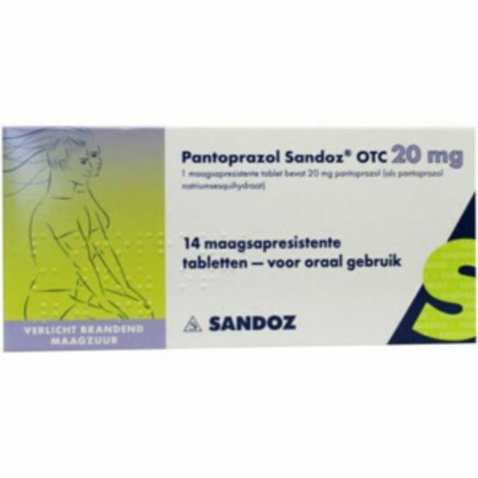 Sandoz Pantoprazol 20mg Tabletten - 2 x 14 tabletten