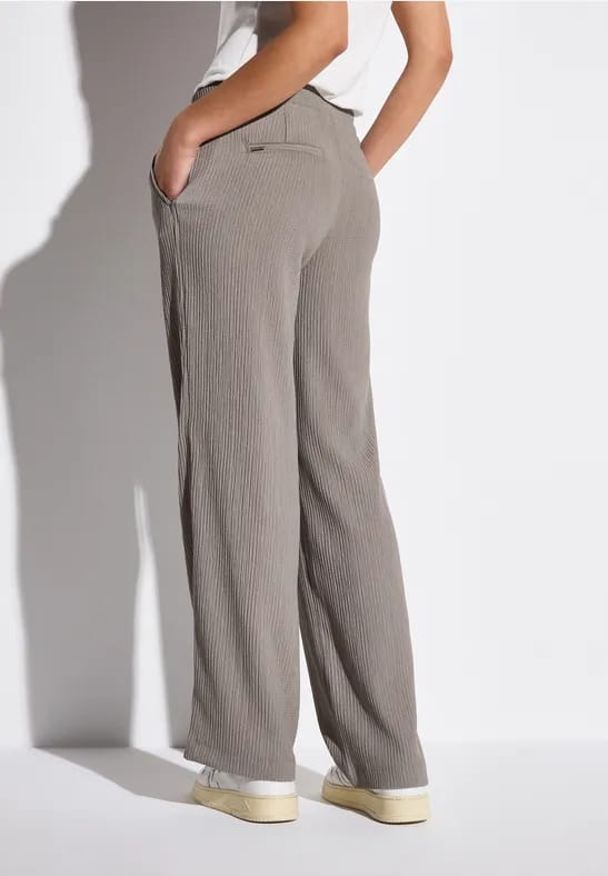 Wide Legs broek met structuur