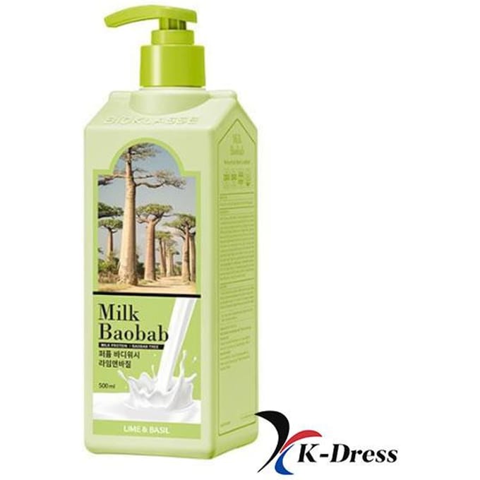 Milk Baobab Parfum Body Wash 500ml. Lime & Basil
